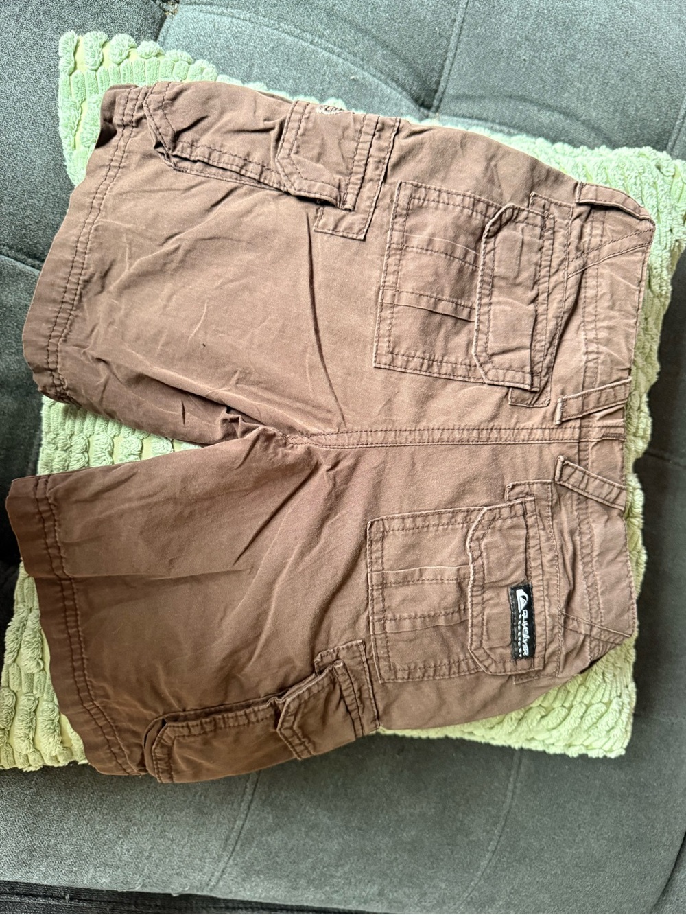 Quiksilver kids Brown Cargo Shorts with Multiple Pockets